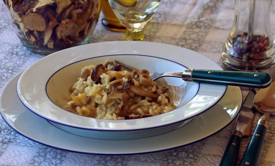 Grünkern-Pilz Risotto