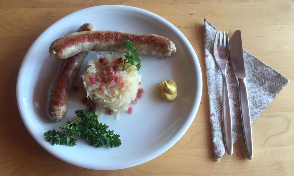 Foto: Staatsanzeiger für Baden-Württemberg, Johanna Klein Pfälzer Sauerkraut und Bratwürste
